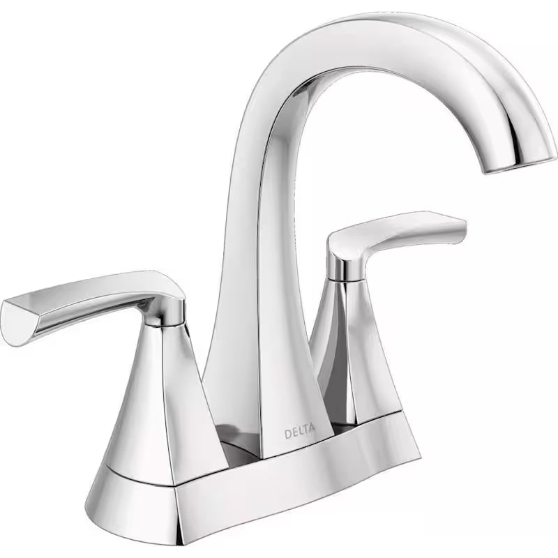 Centerset Double Handle Bathroom Faucet in Chrome R1868