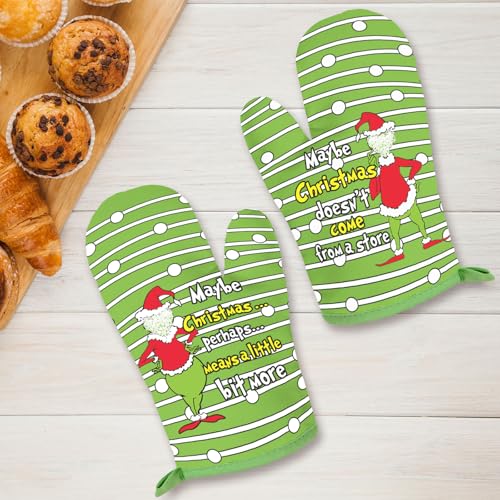 Christmas Oven Mitts Pot Holder 2Pcs H535