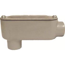 2-1/2in Aluminum Die Cast Threaded Conduit Body with Flat Cover & Gasket R9479