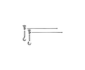Brass Cross Handle - Pewter D314378