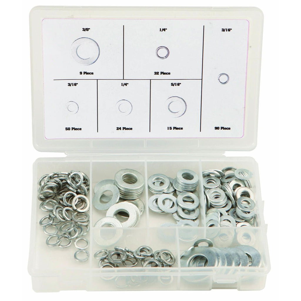 250 Piece Flat and Lock Washers S472