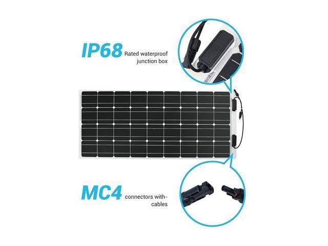 100 Watt 12 Volt Flexible Monocrystalline Solar Panel W812