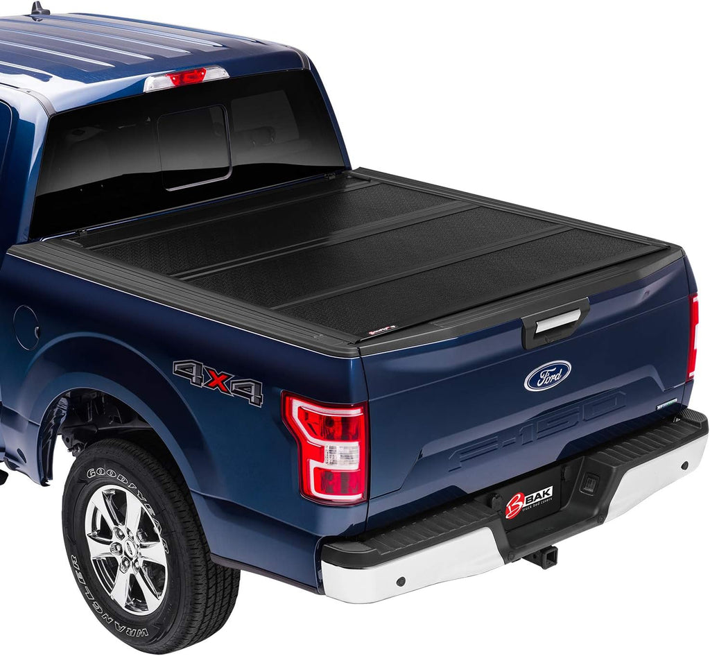 Black Hard Folding Truck Bed Tonneau Cover I9517
