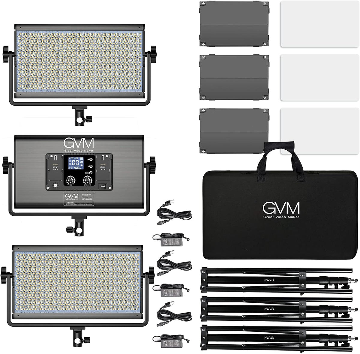 75W RGB LED Video Light 3 Packs Q630327