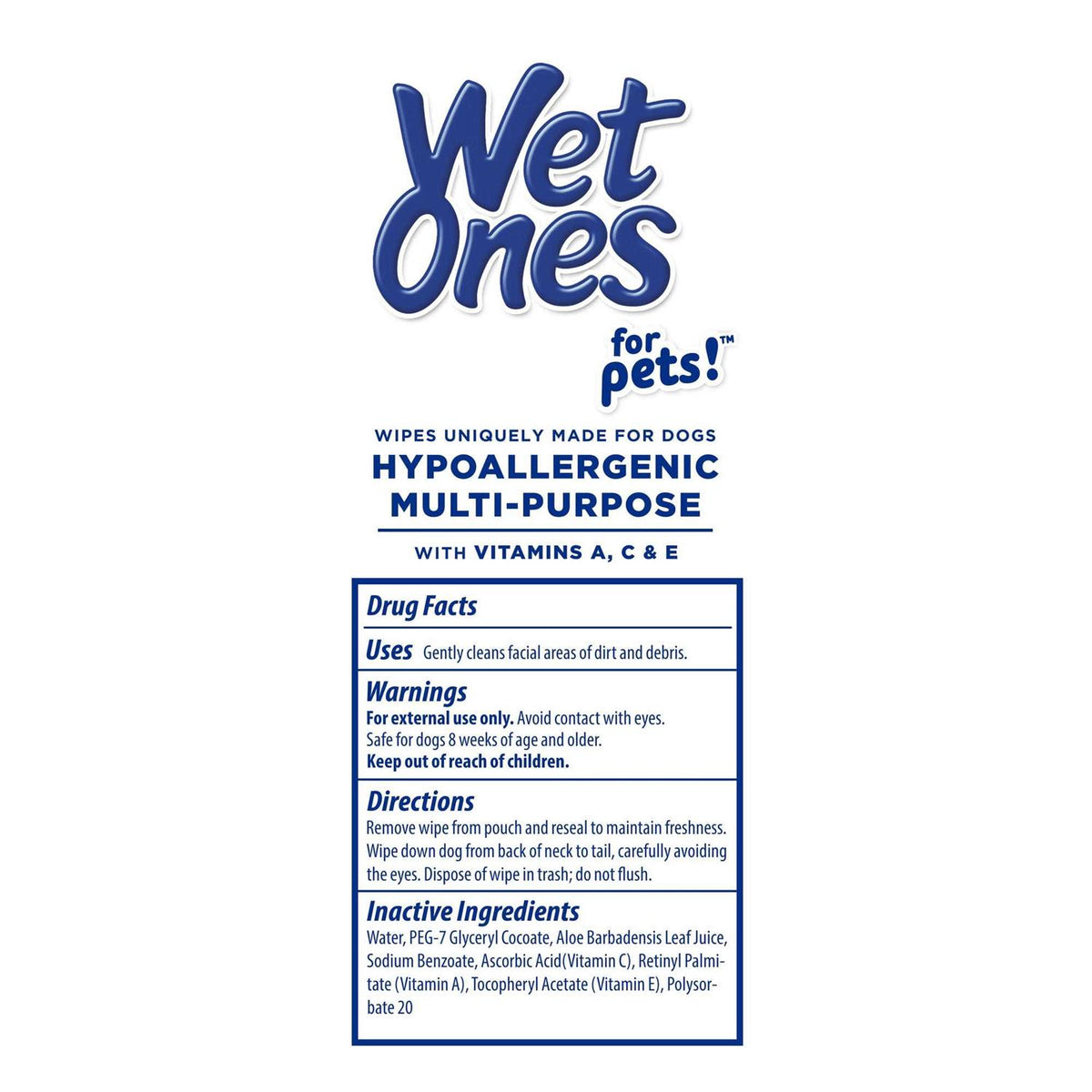 Hypoallergenic Multi-Purpose Dog Wipes H780