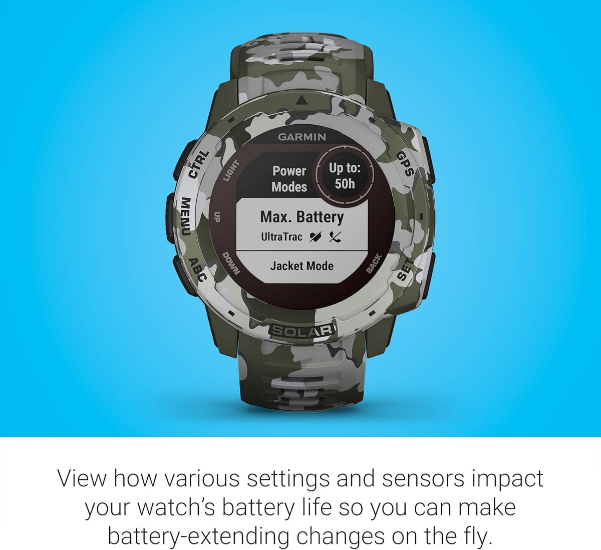 Rugged Outdoor Smartwatch with Solar Charging Z706089