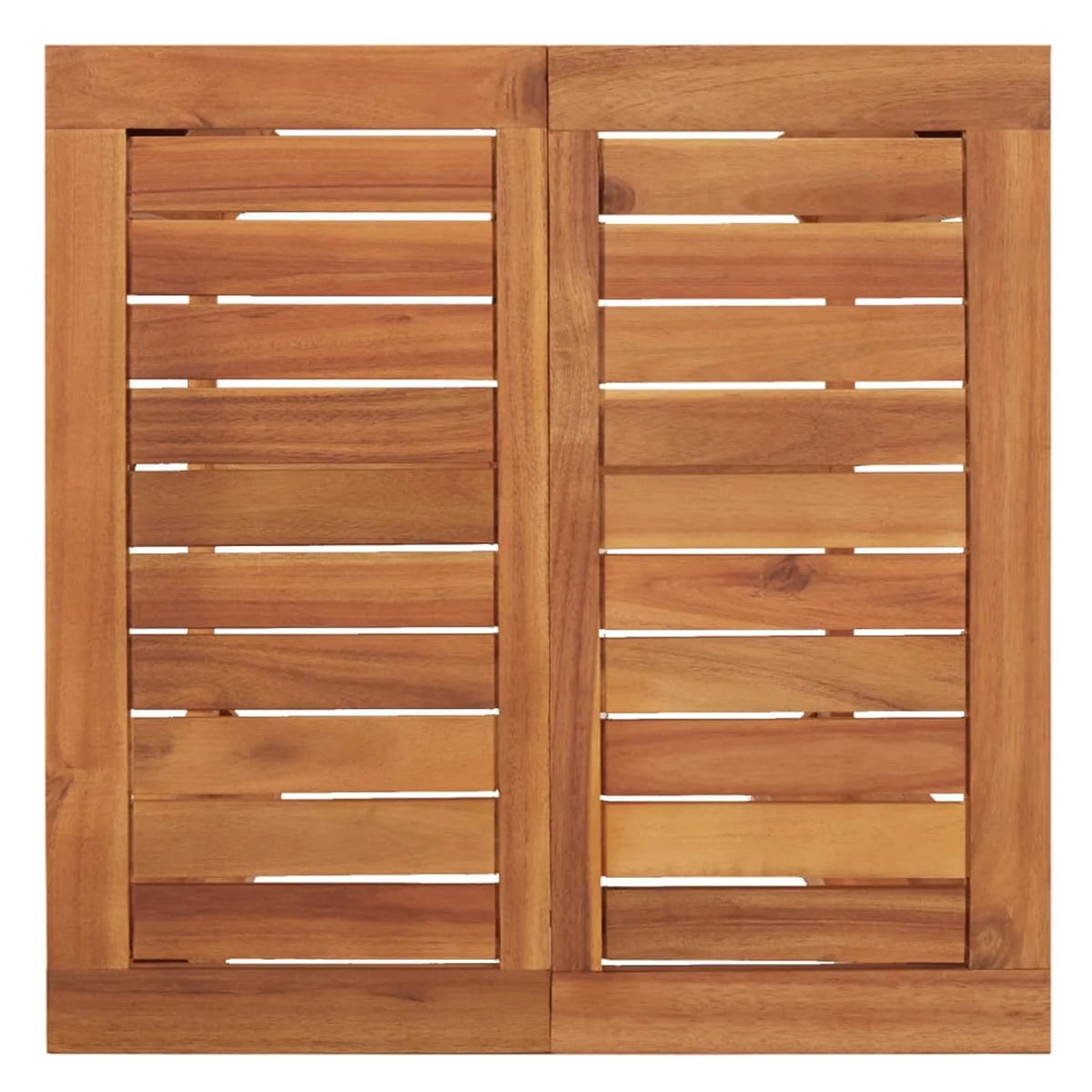 Acacia Wood Bar Table with Slatted Tabletop U363