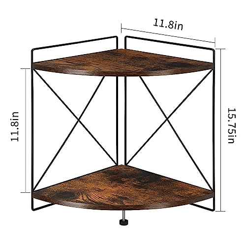 2 Tier Corner Shelf, 9.8x9.8x13.1in G793211