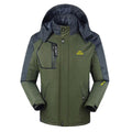 Green Waterproof Ski Jacket with Removable Hood H221