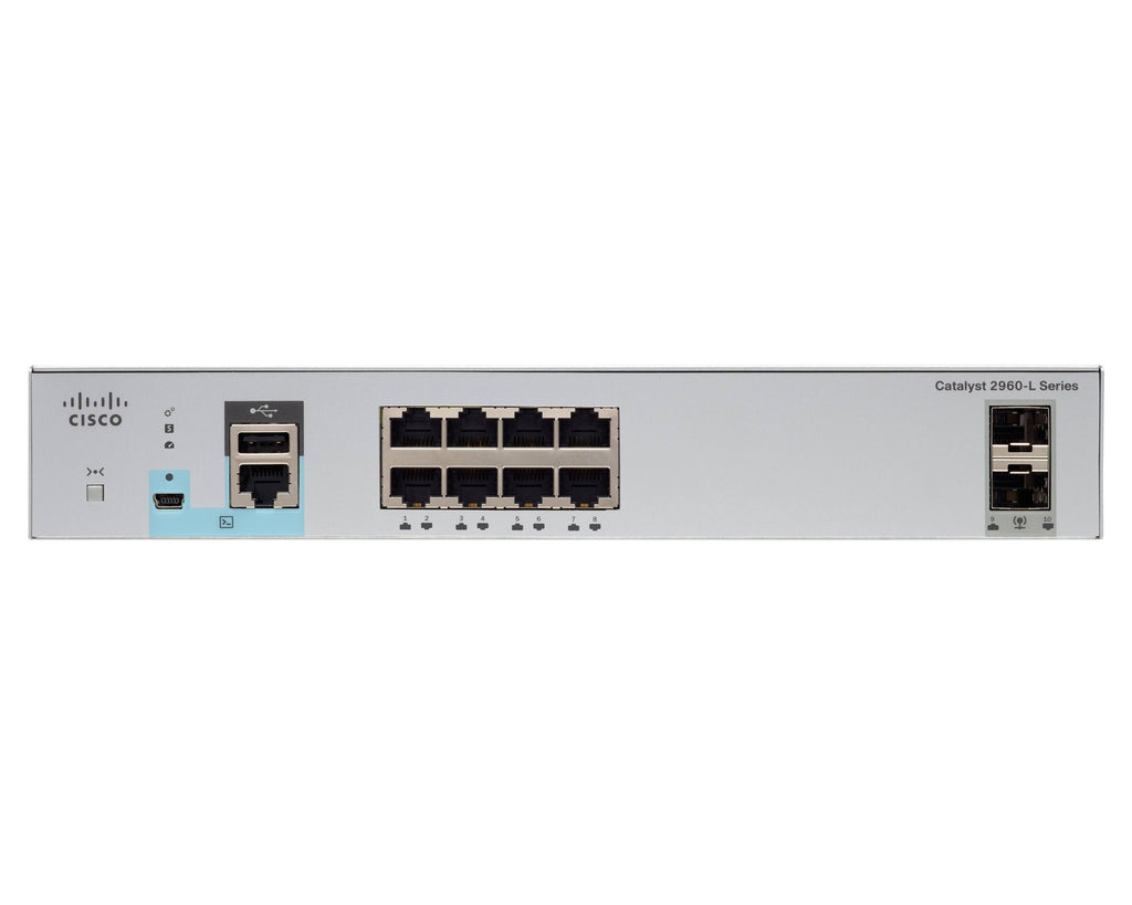 Managed Switch 8 Ethernet Ports 2 Gigabit SFP Uplink Ports J98832