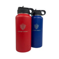 2 Pack 32 oz Stainless Steel Insulated Water Bottle with Straw and Standard Lid S344479