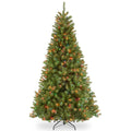 78x22 Green Spruce Artificial Christmas Tree with 450 Multi Colored Lights with Stand X87892