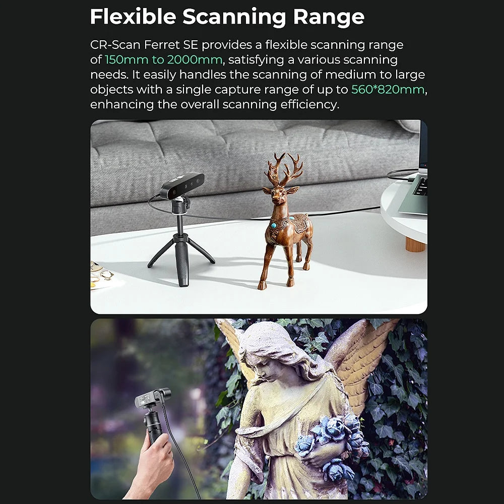 Handheld 3D Scanner 30fps 0.1mm Dual Mode O4287