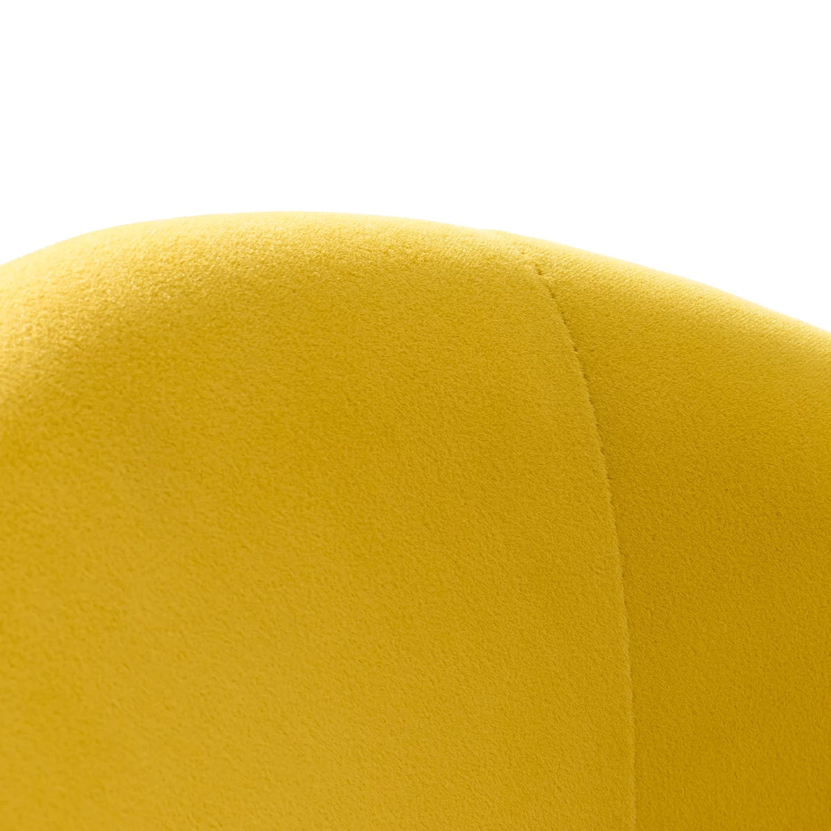 Yellow Velvet Adjustable Swivel Home Office Chair B3716