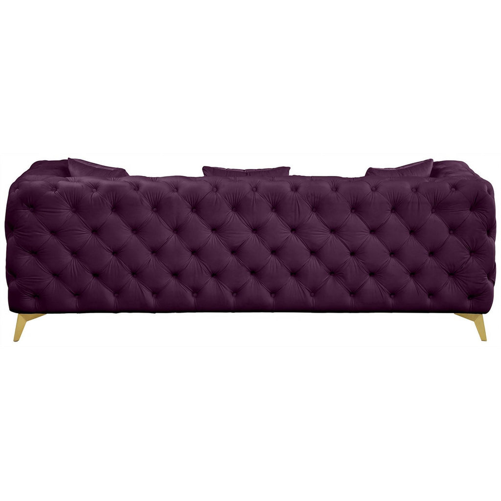Purple Velvet Sofa L5235