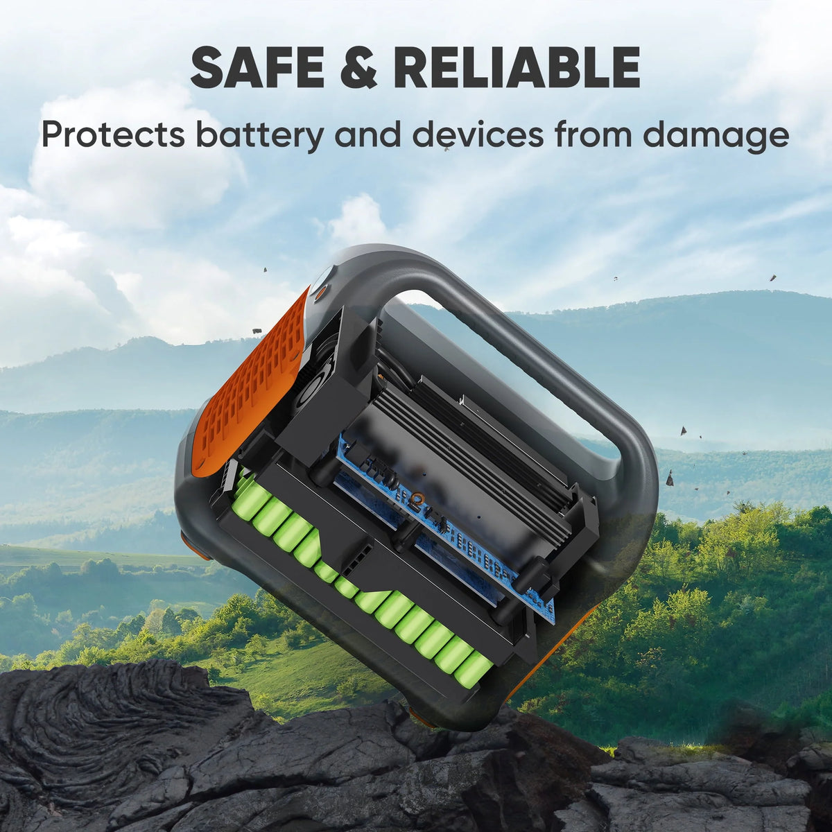 1002Wh Portable Power Station with 3x1000W AC Outlets X61429