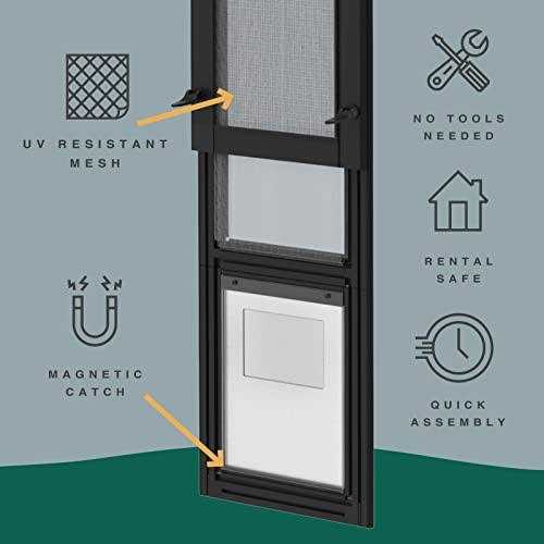 Black Patio Dog & Cat Door H662065