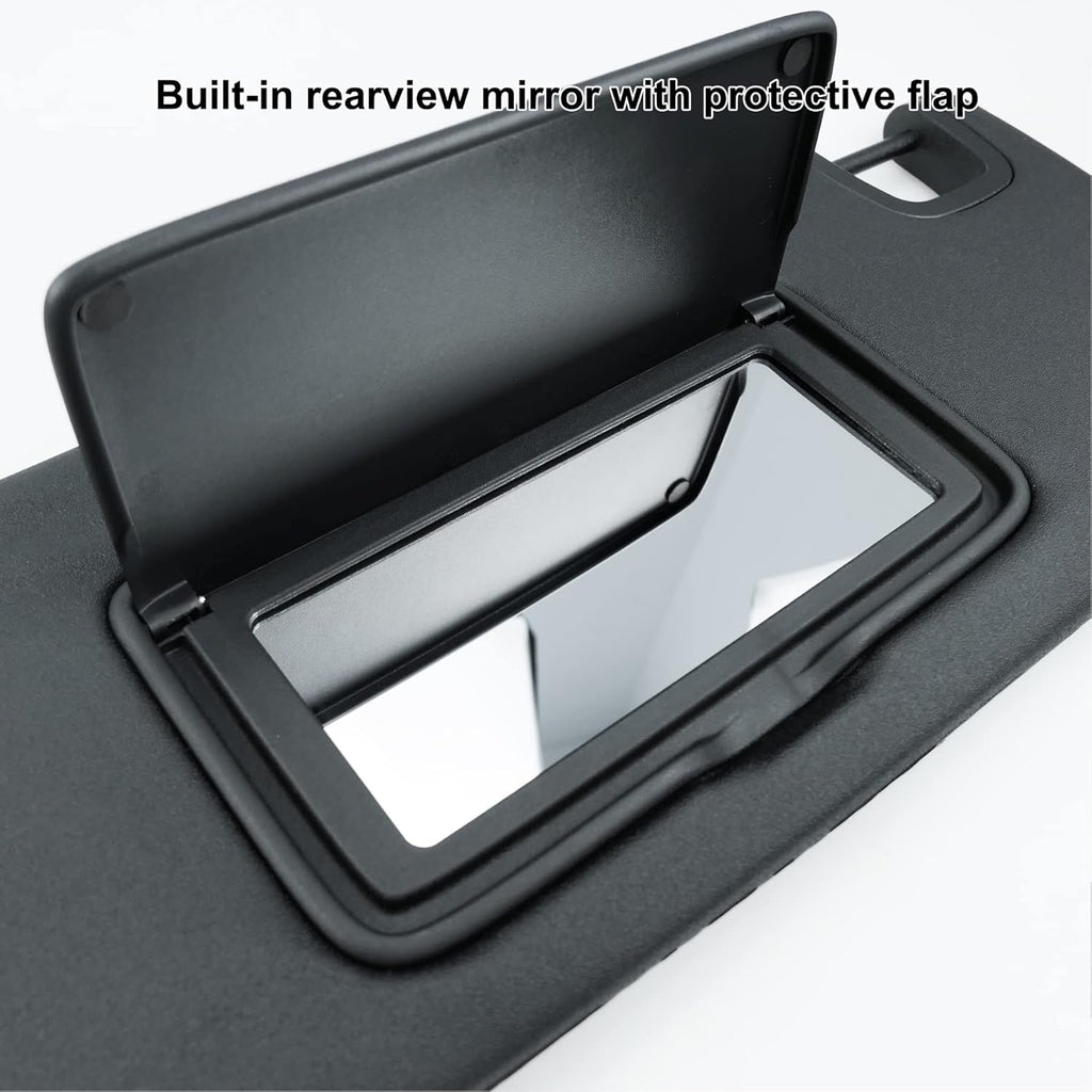 Left Driver Side Sun Visor for Jeep Wrangler JK 2007-2018 Pack of 2 X564945
