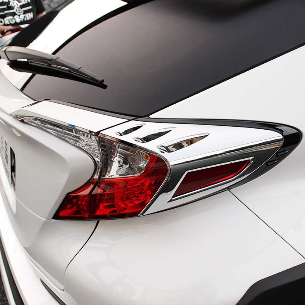Carbon Fiber Style Tail Light Cover Trim 4-pc Pack of 2 K6586