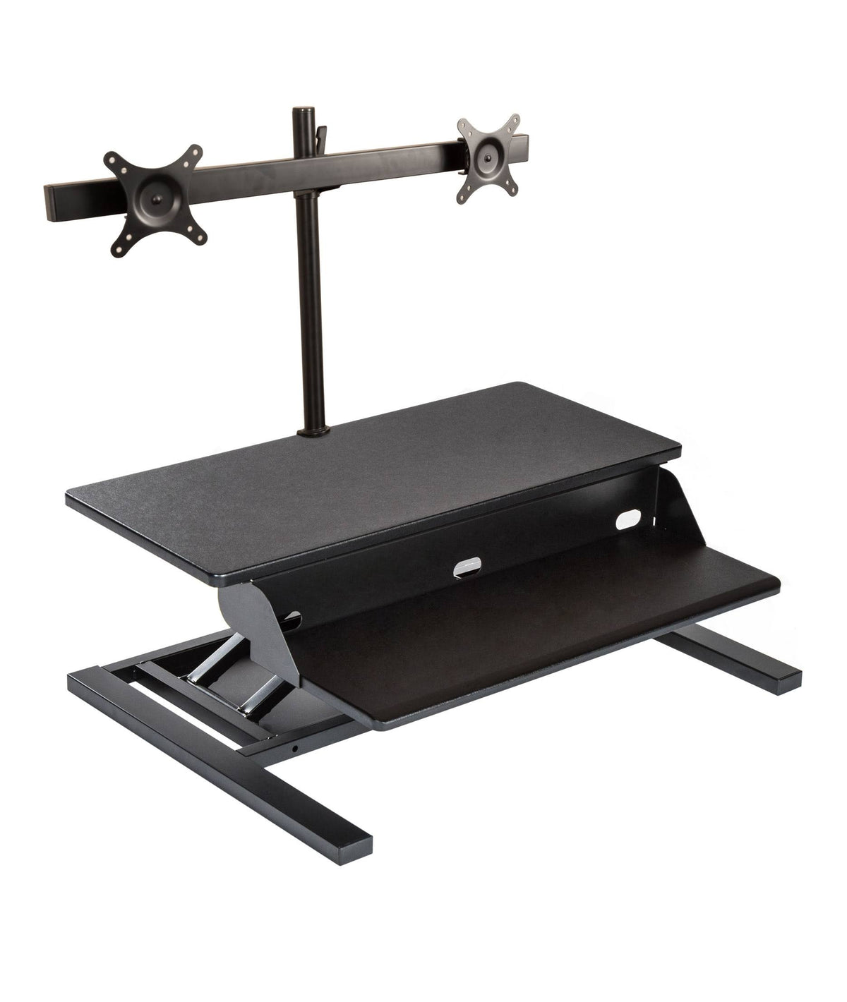 Adjustable Standing Desk Converter with Dual M E696