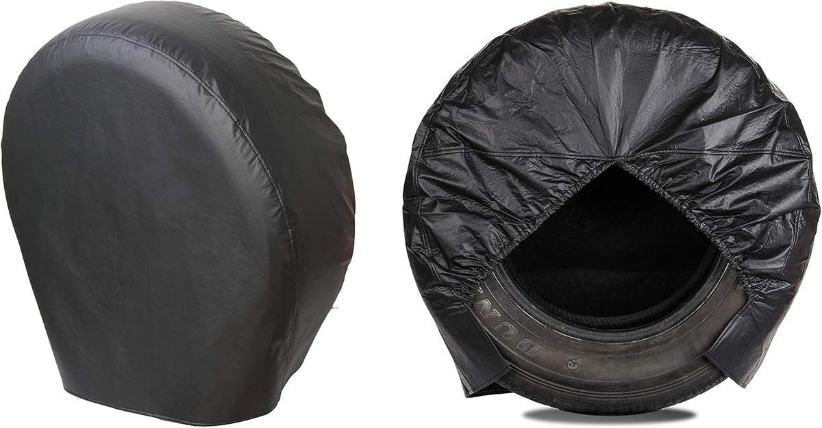 Tough Tire Covers for RV Wheel 4 Pack Black Y53837