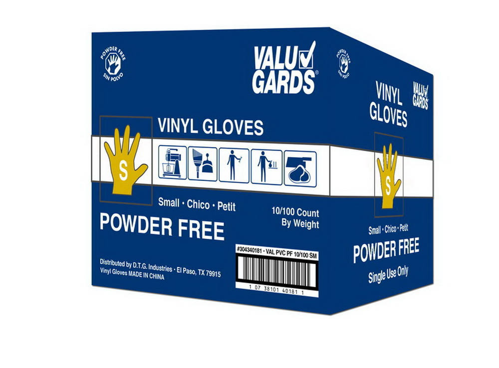 Vinyl Powder Free Small Gloves P257