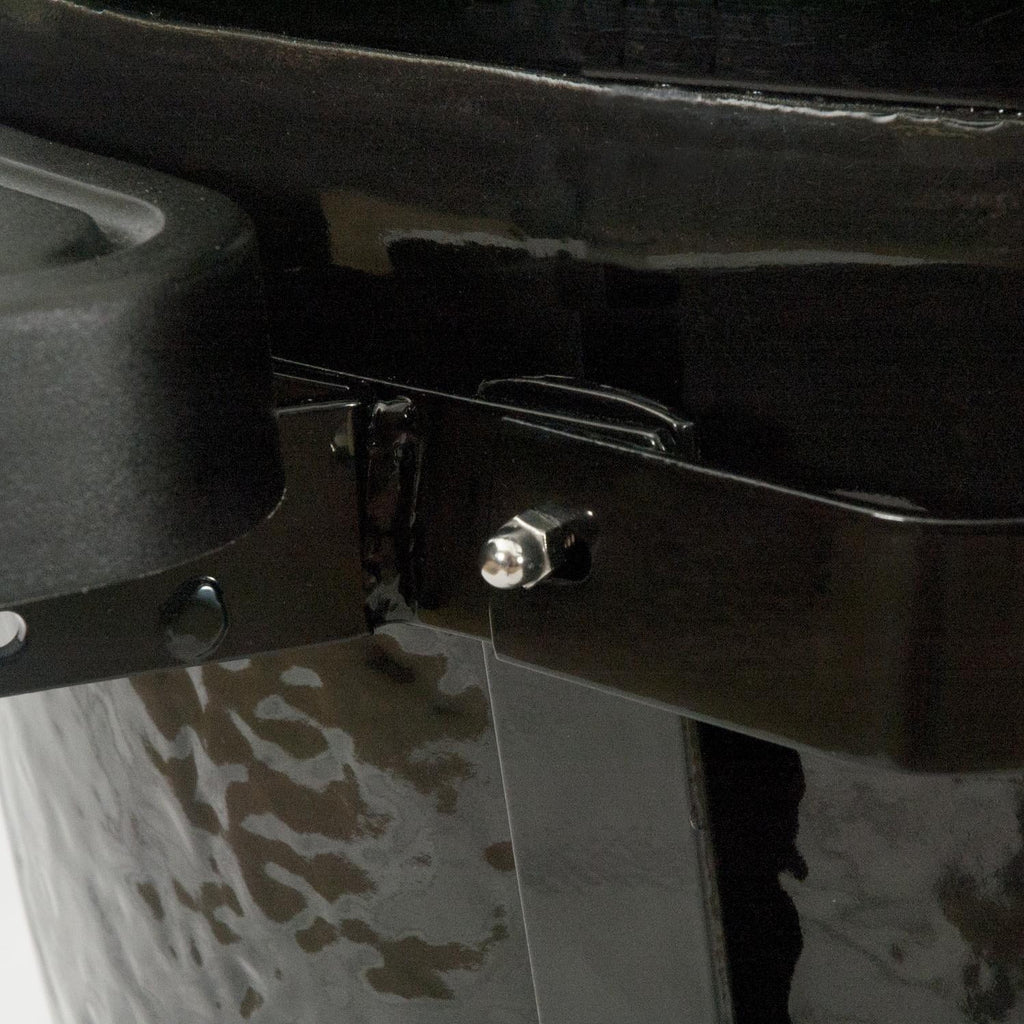 Ceramic Kamado Grill With Cradle, Side Shelves, And Stainless Steel Grates B883