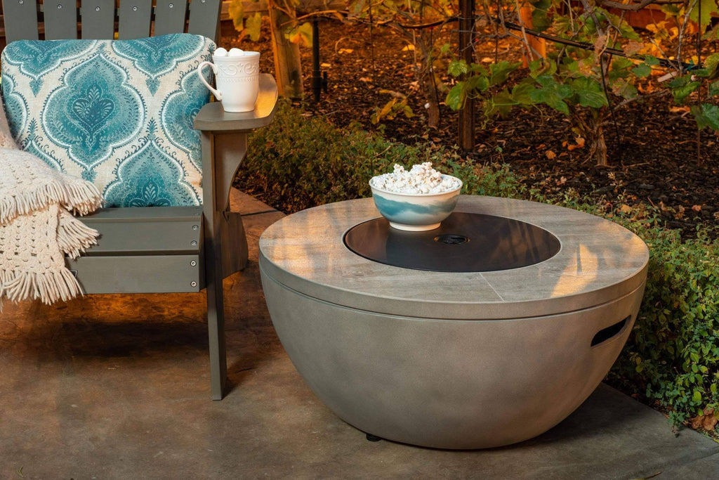28x22 Round Gas Fire Pit W155
