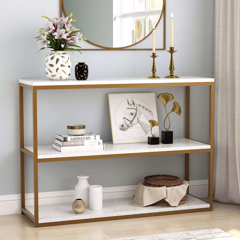 3-Tier Gold Console Table S421