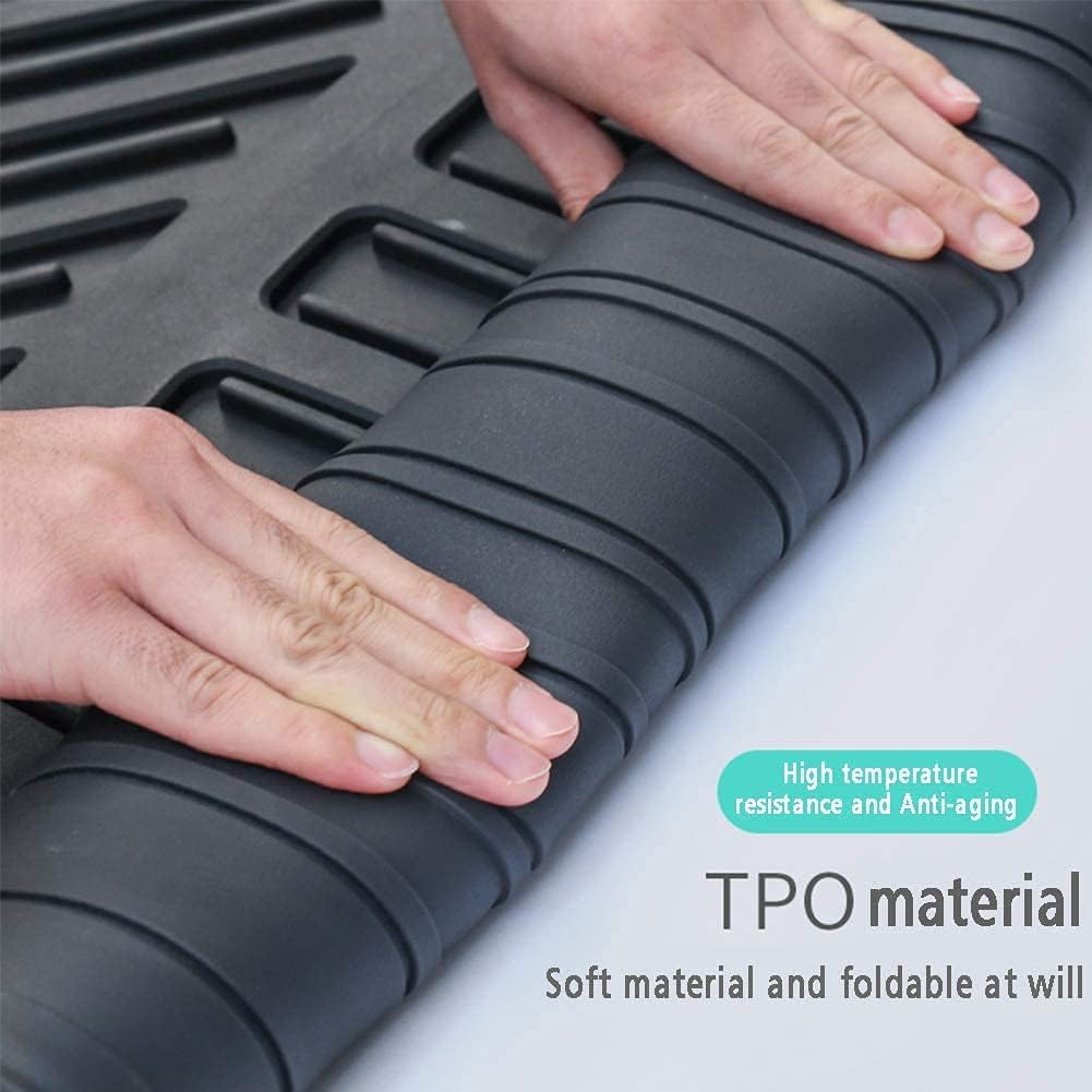 Black 3D Waterproof TPO Rear Cargo Liner Trunk Tray Mats L78696