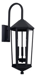 Black 3 Light Outdoor Wall Lantern V677094