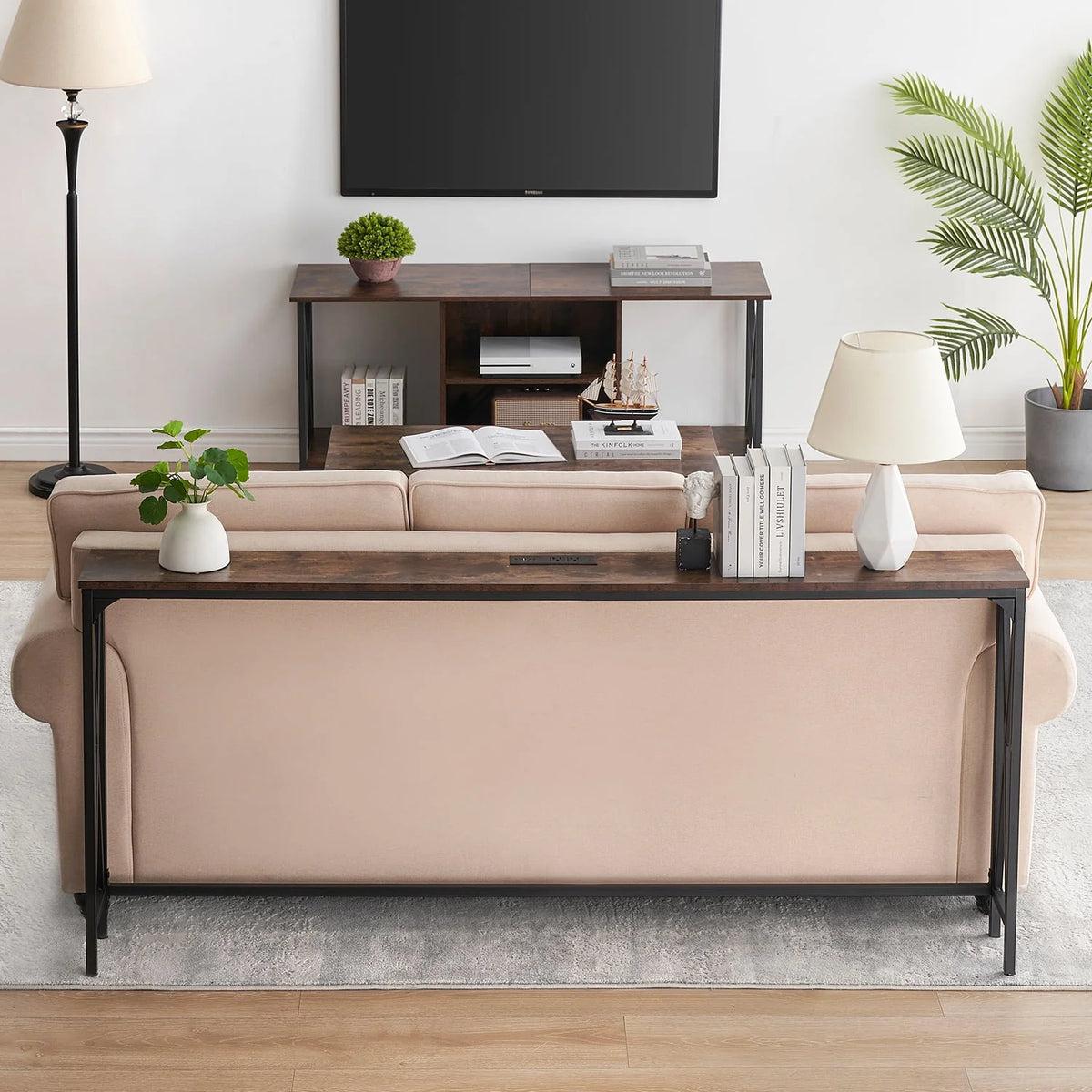 Console Table with Power Outlets H6117