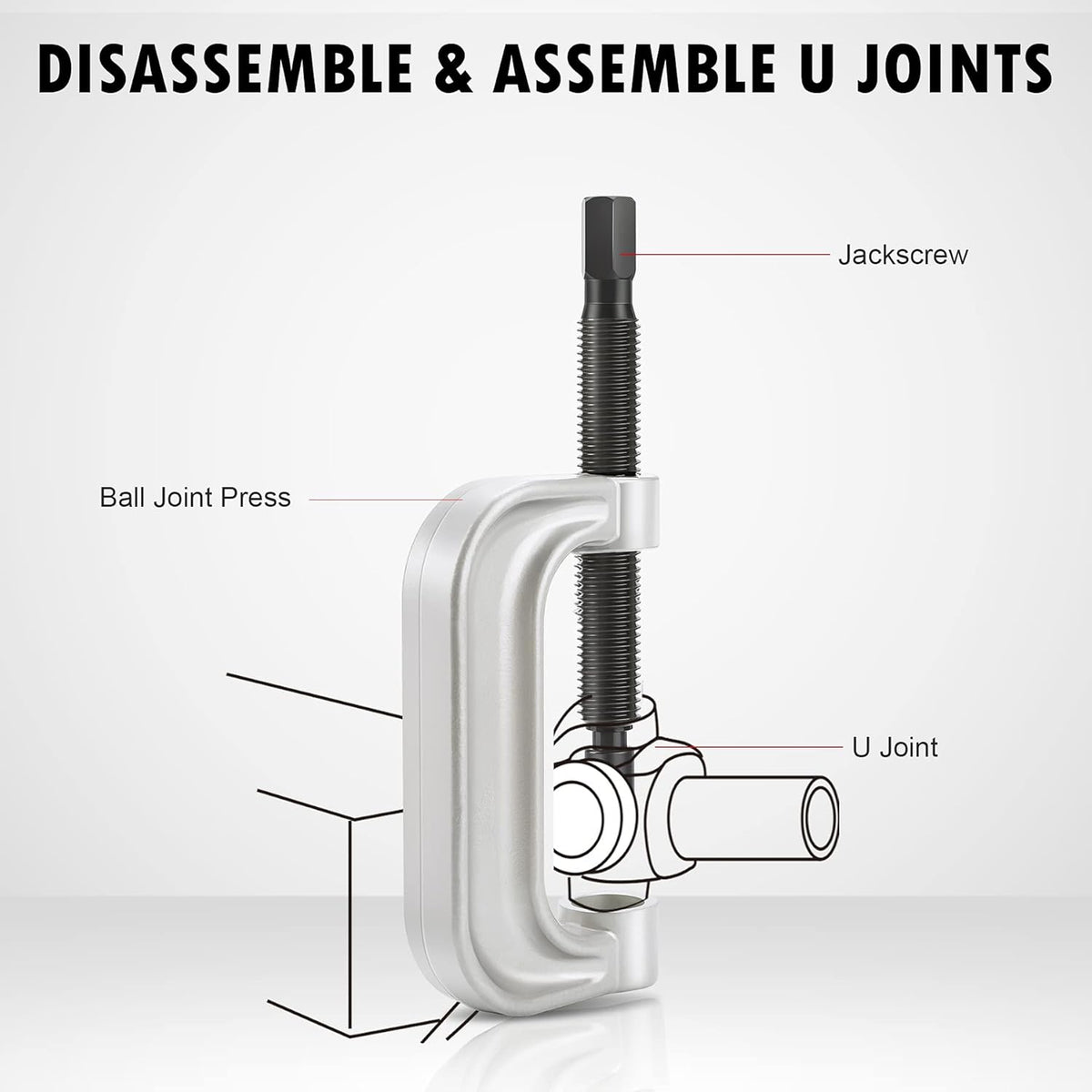 Ball Joint Press & U Joint Removal Tool Kit with 4x4 Adapters, Pack of 2 R498295