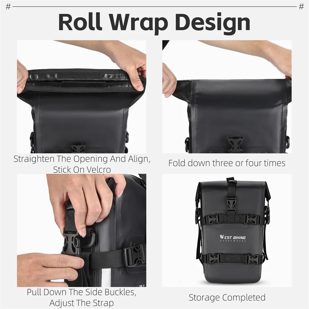 Waterproof 5L Motorcycle Side Frame Tools Bag J12214