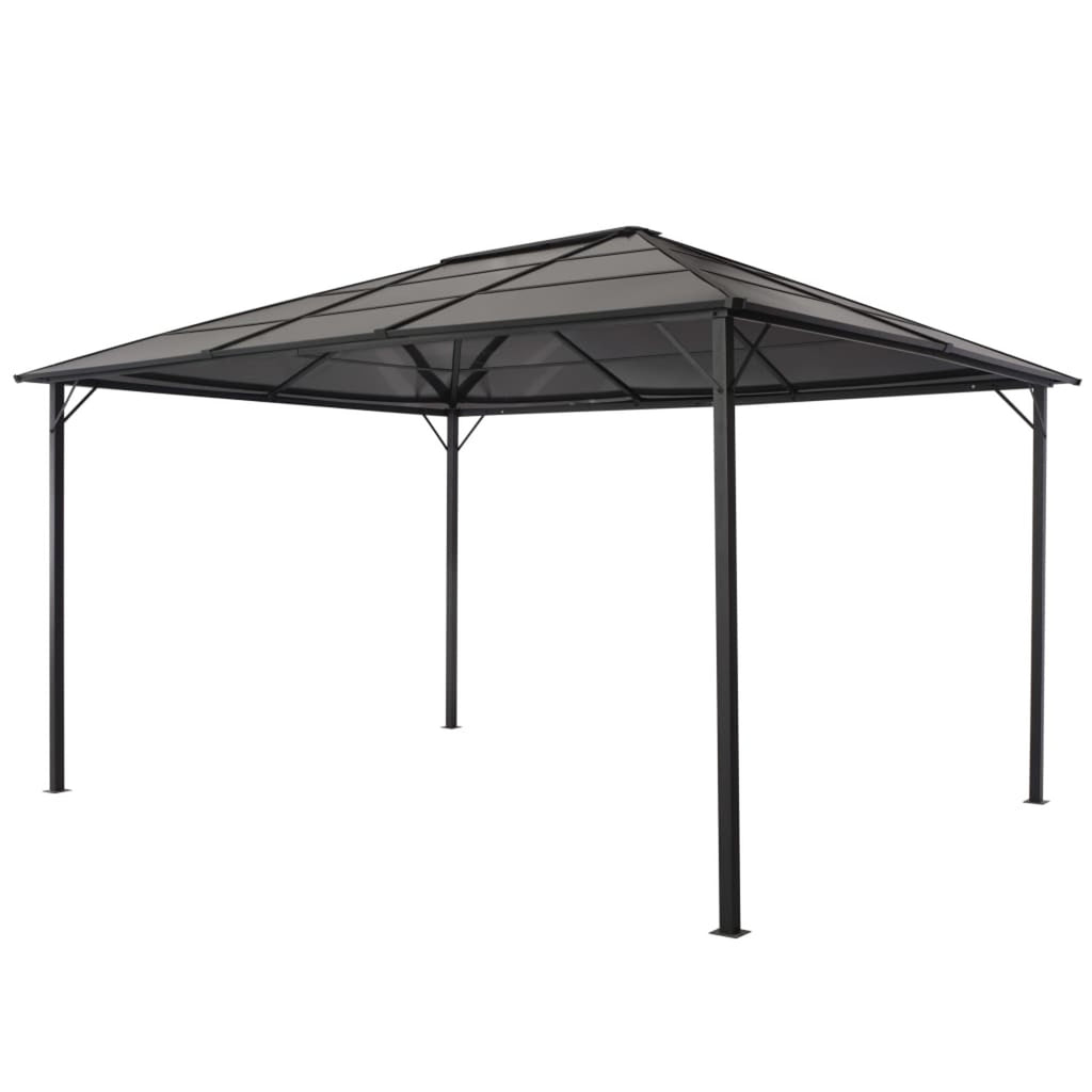 Black Outdoor Gazebo Canopy Tent 18.9ft x 9.5ft x 10.1ft S17654