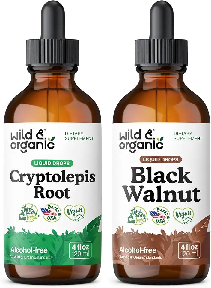 Cryptolepis Root and Black Walnut Tincture 4 fl oz I135