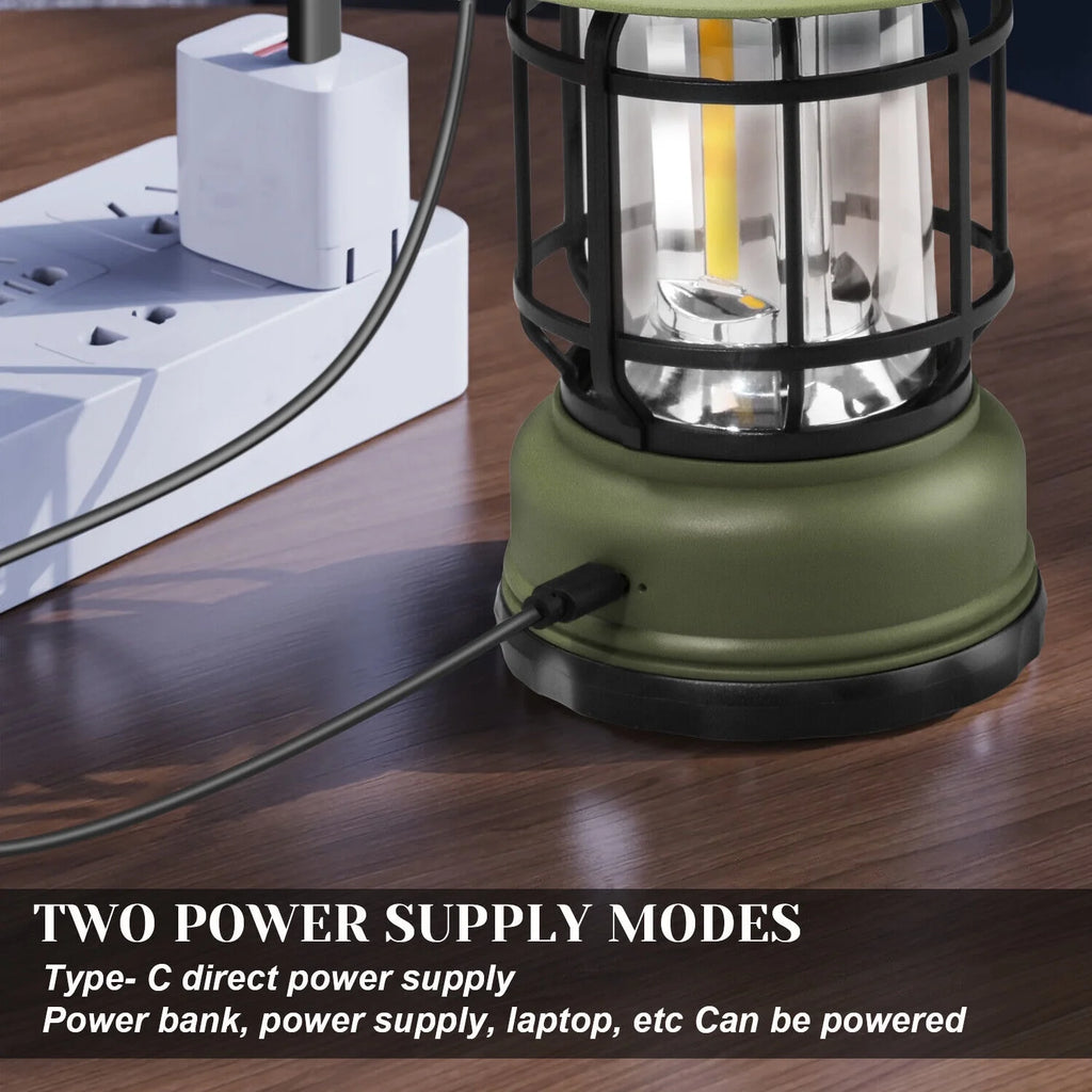 USB Rechargeable LED Camping Lantern Flashlight Lamp V556