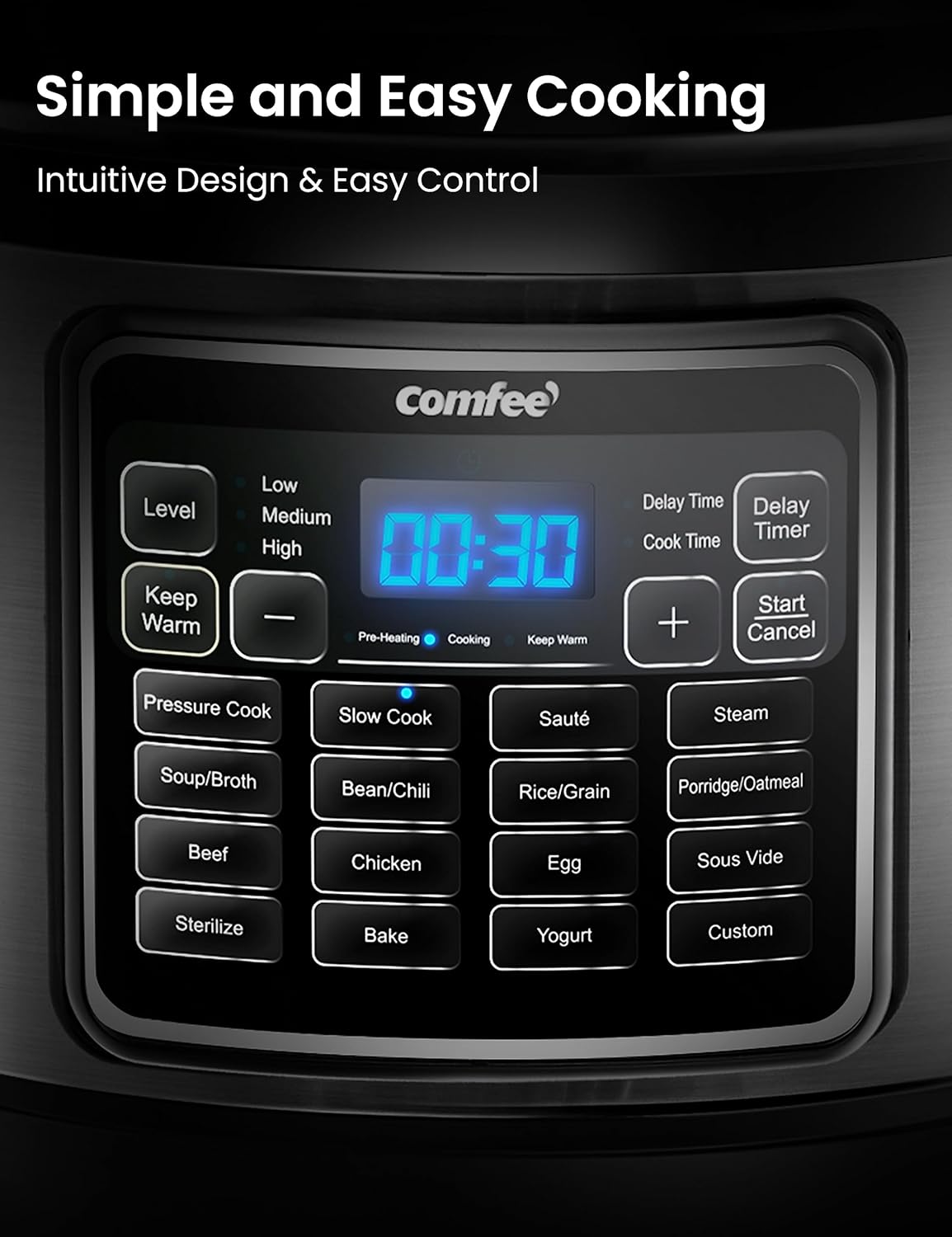 16 in 1 Electric Pressure Cooker 8 Quarts Stainless Steel V96889