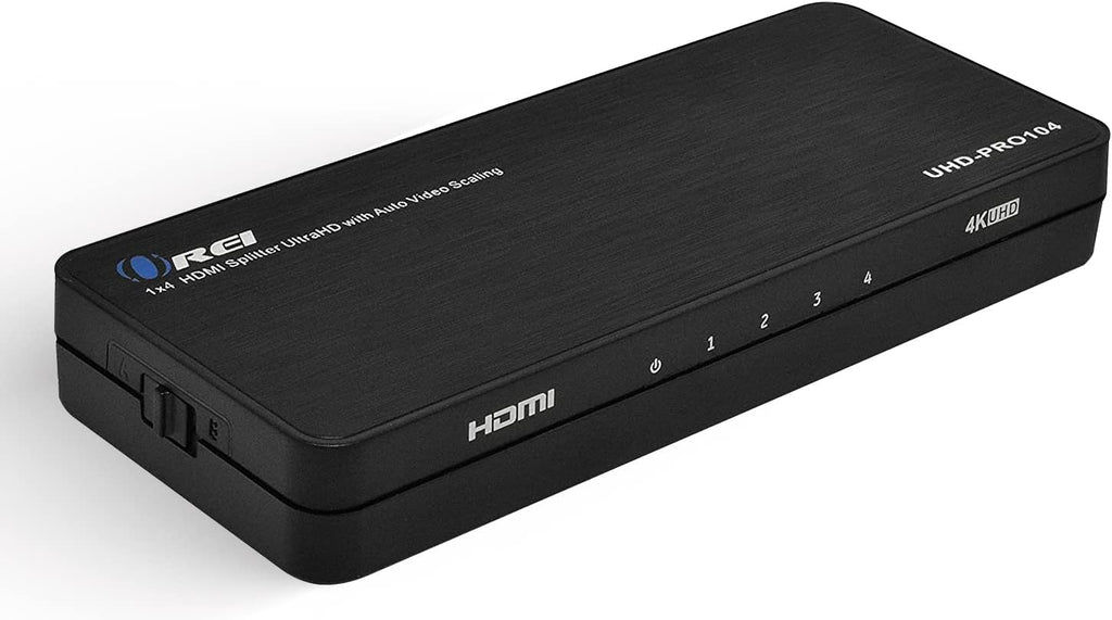 4K 1x4 HDMI Splitter with Down Scaler 4 Ports H744
