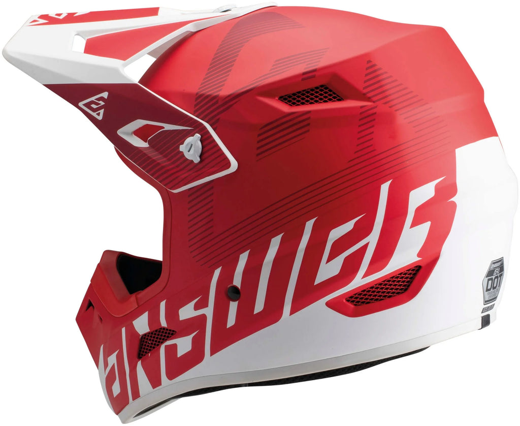 Red/White Offroad Helmet S467