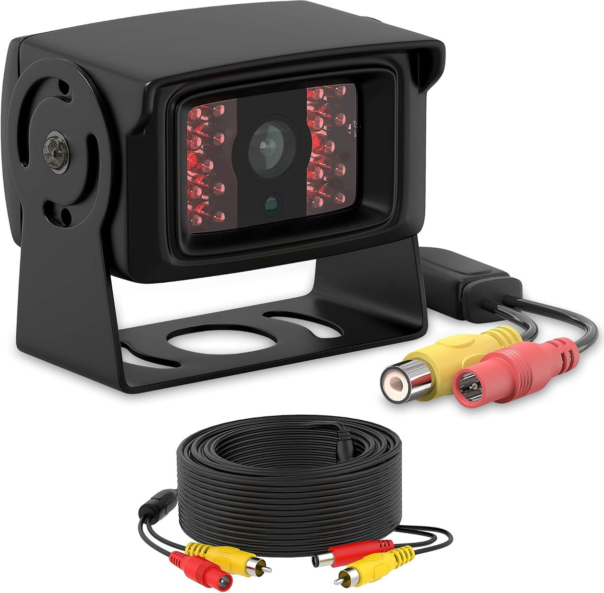 Backup Camera with 33-ft Cable and RCA Coupler, CCD Sensor, Heavy Duty, Pack of 2 Q9167