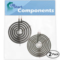 2-Pack 8 inch 6 Turns & 6 inch 5 Turns Surface Burner Elements D667