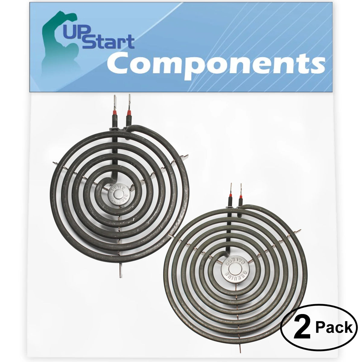 2-Pack 8 inch 6 Turns & 6 inch 5 Turns Surface Burner Elements D667