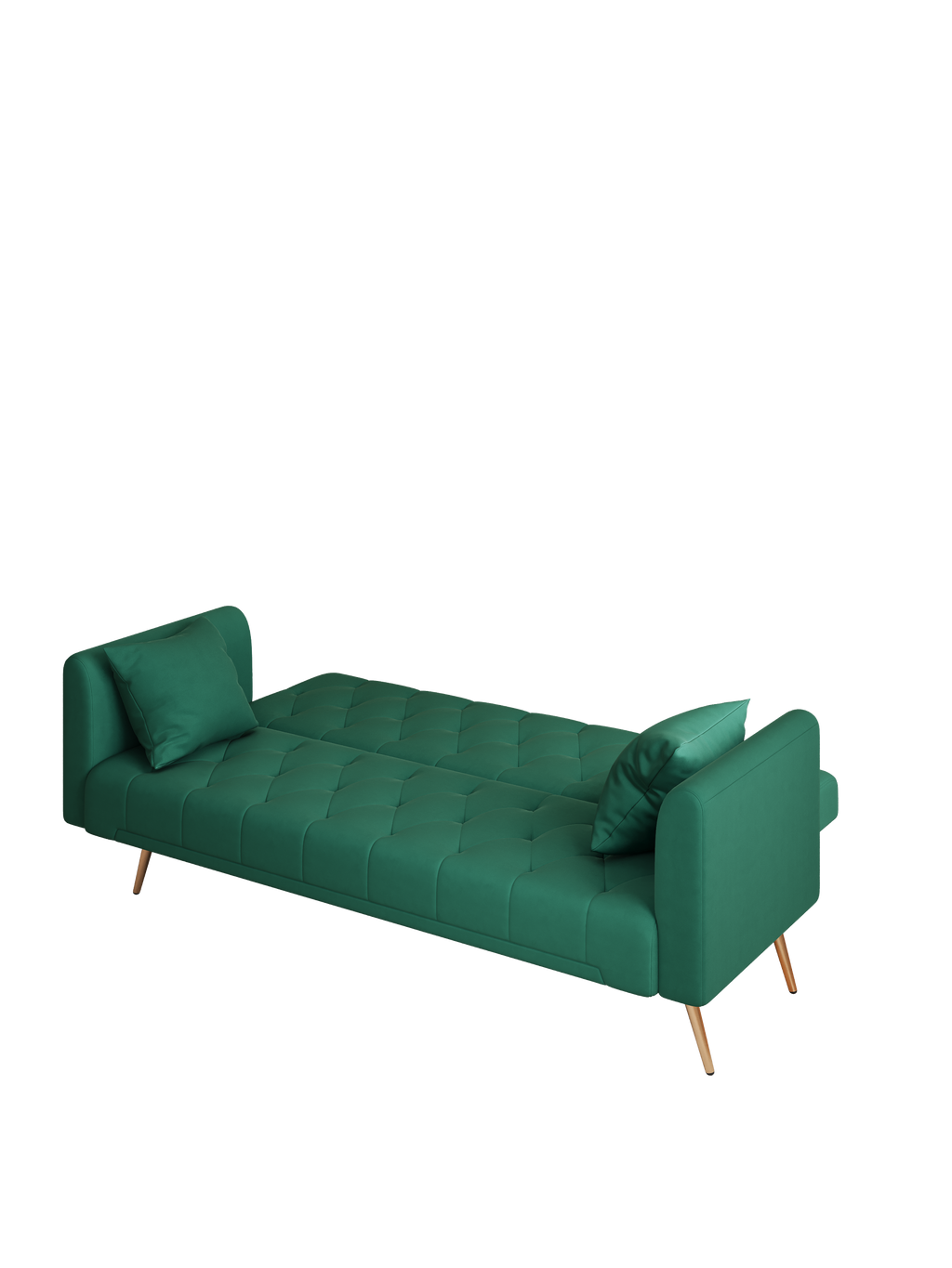 Convertible Sofa Bed Green N886