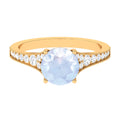 14K Yellow Gold Solitaire Ring with Diamond G1905