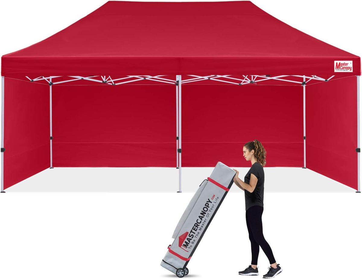 10x10 Heavy Duty Pop-up Canopy Tent with Sidewalls B377
