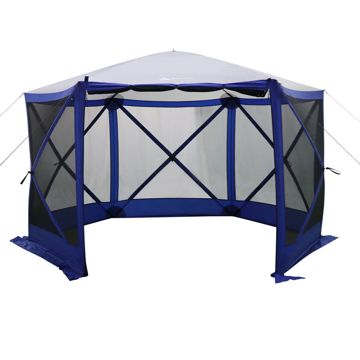 6 Hub Outdoor Camping Screen House, 1 Room, Blue F668