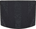 Black Heavy Duty Rubber Car Floor Mats Front and Rear Row Set P65325