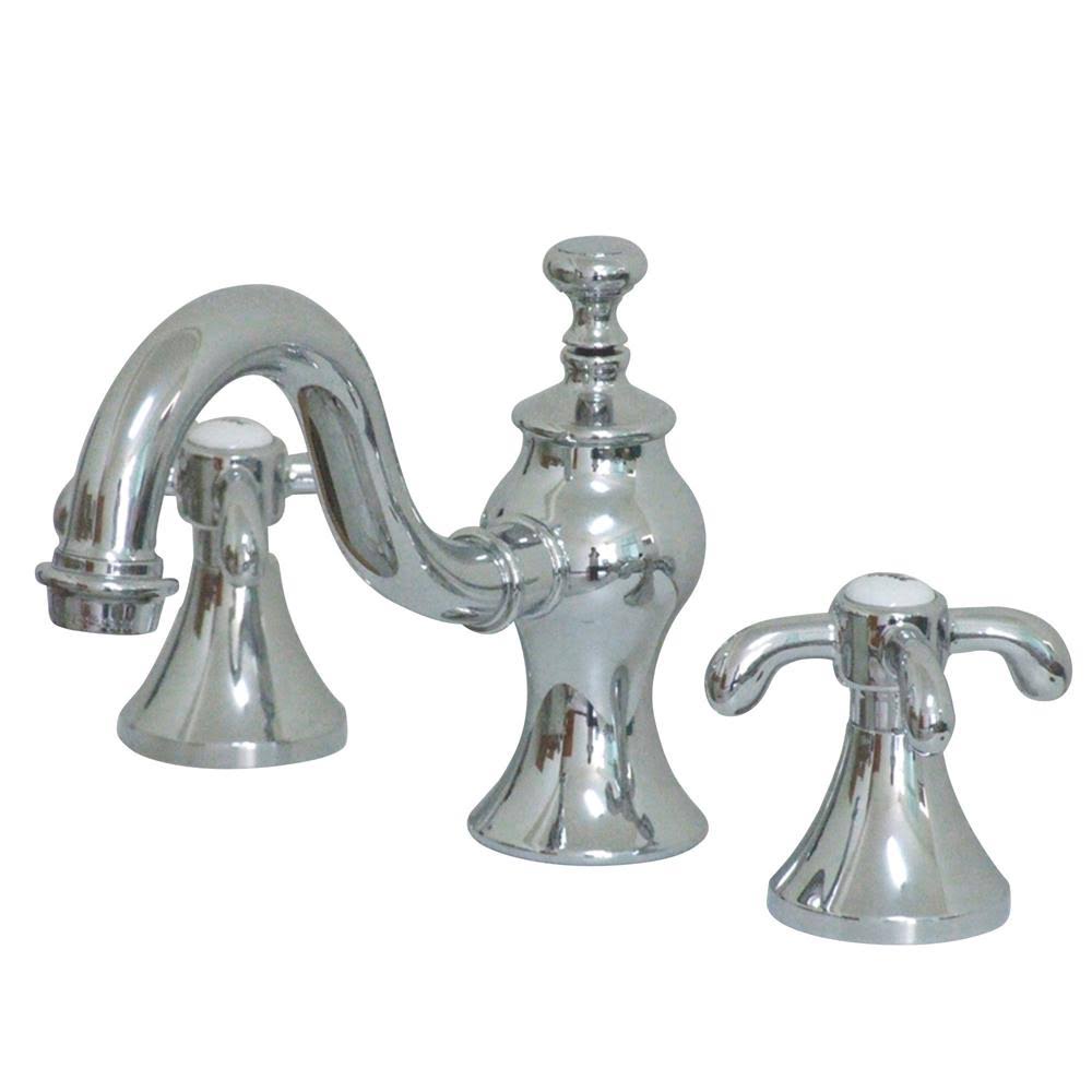 Chrome 8 in. Widespread 2-Handle High-Arc Bathroom Faucet D2448
