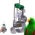 Colorful Stainless Steel Pullable Parrot Clacker Y274